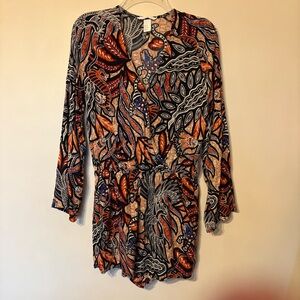 H&M Multicolor Patterned Jumpsuit